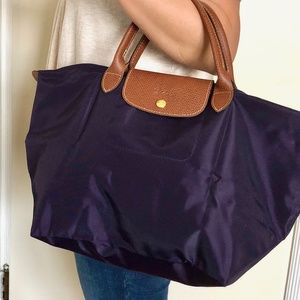 (NWOT) Longchamp Le Pliage Med Short Handle Tote